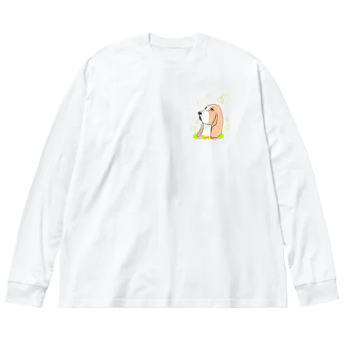 バセットハウンド癒し犬 Big Long Sleeve T-Shirt