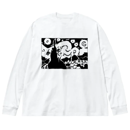 星月夜（ほしづきよ、英語: The starry night） Big Long Sleeve T-Shirt