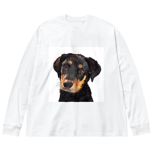 かわいい子犬のロットワイラー Big Long Sleeve T-Shirt