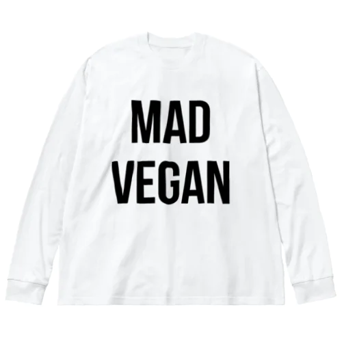 mad vegan（黒文字） ビッグシルエットロングスリーブTシャツ