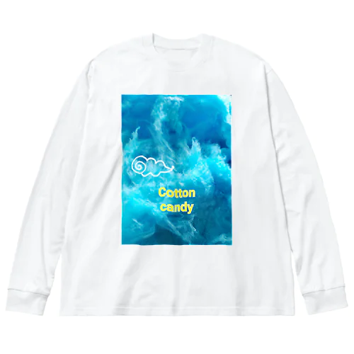 青いわたあめ Big Long Sleeve T-Shirt