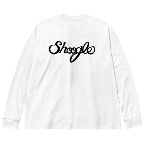 シューグル(Shoogle)ロゴ 黒字 ビッグシルエットロングスリーブTシャツ