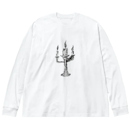 燭台着ましたロウソクくん Big Long Sleeve T-Shirt