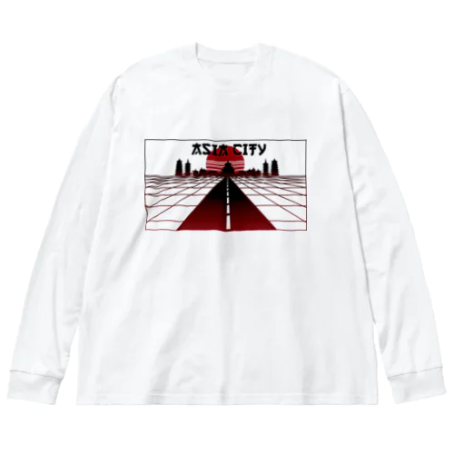  vaporwave asiacity  Big Long Sleeve T-Shirt