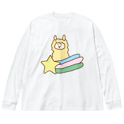 ビッグな！流れ星のアルパカ Big Long Sleeve T-Shirt