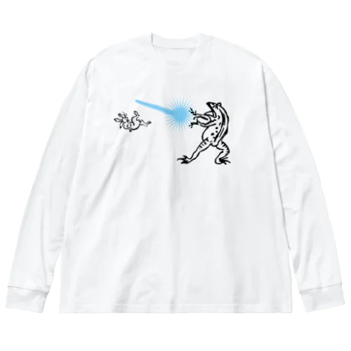 鳥獣人物戯画　カメハメ波 Big Long Sleeve T-Shirt