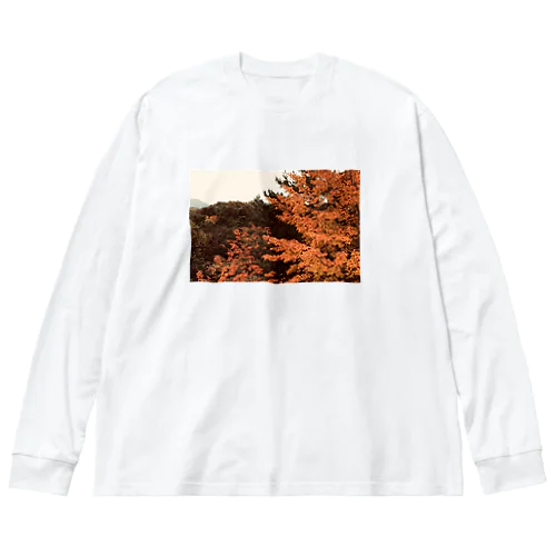 秋の色づき ビッグシルエットロングスリーブTシャツ