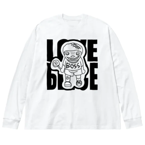 BOSS　LOVE&PEACE ビッグシルエットロングスリーブTシャツ