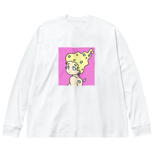 ビビッドな天使ちゃん Big Long Sleeve T-Shirt