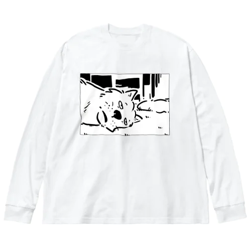 無気力な犬 ビッグシルエットロングスリーブTシャツ