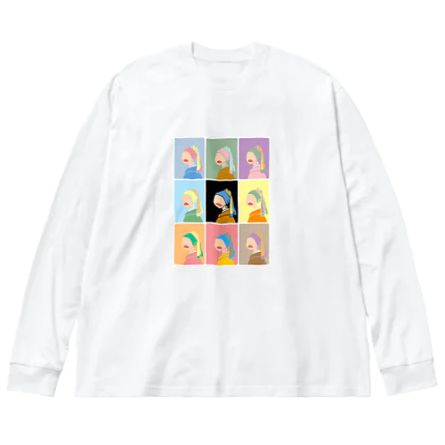 パール姉さん　勢揃いver.ﾌﾛﾝﾄﾌﾟﾘﾝﾄ Big Long Sleeve T-Shirt