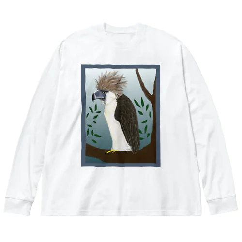 遠くを見るフィリピンワシ Big Long Sleeve T-Shirt