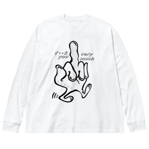 f＊＊k you very much ビッグシルエットロングスリーブTシャツ