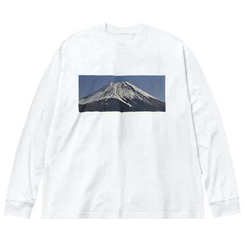 冠雪した富士山 Big Long Sleeve T-Shirt