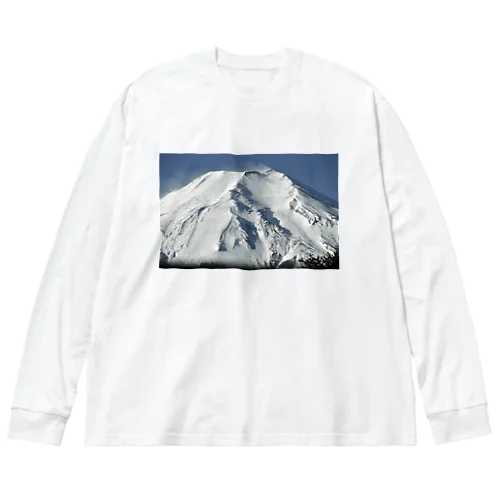 冠雪した富士山_003 Big Long Sleeve T-Shirt