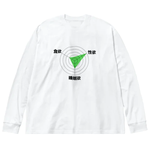 恥ずかしいレーダーチャート Big Long Sleeve T-Shirt