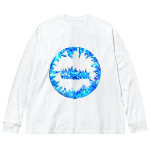 リアル風ブルークリスタルの洞窟 Big Long Sleeve T-Shirt