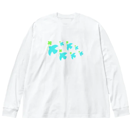 クローバーを運ぶ鳥 Big Long Sleeve T-Shirt