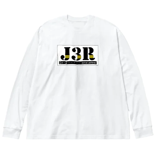 【Threefall Japan Aviation 】J3Rロゴ（TFJAバージョン:3ch手書き） ビッグシルエットロングスリーブTシャツ