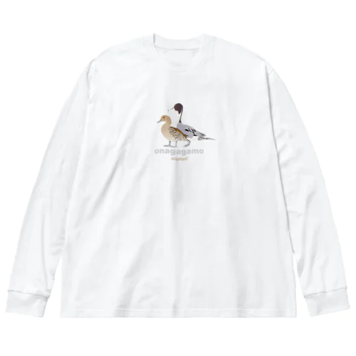 オナガガモのペア Big Long Sleeve T-Shirt