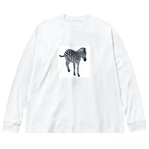 シマウマ Big Long Sleeve T-Shirt