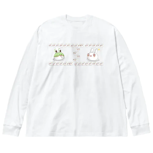 それじゃB級、死神くん。うさ魂デザイン ビッグシルエットロングスリーブTシャツ