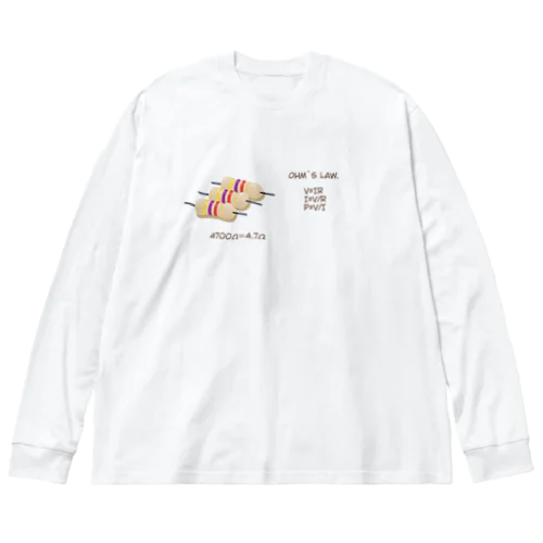 ohm`s  law. ビッグシルエットロングスリーブTシャツ