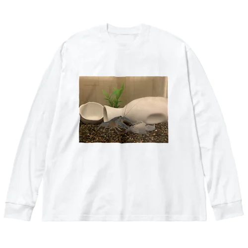 青いザリガニ Big Long Sleeve T-Shirt