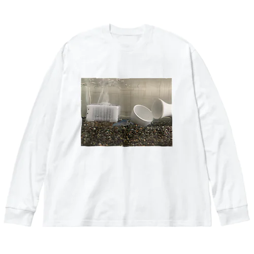 青いザリガニ Big Long Sleeve T-Shirt