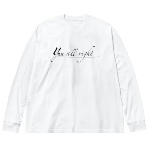 ロゴTシャツシリーズ/yuu all right ビッグシルエットロングスリーブTシャツ