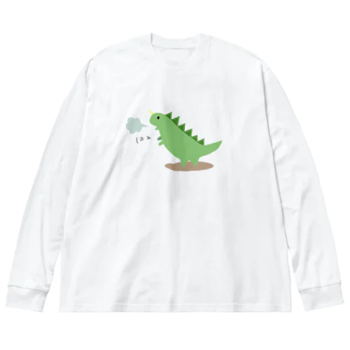 ため息怪獣 ビッグシルエットロングスリーブTシャツ