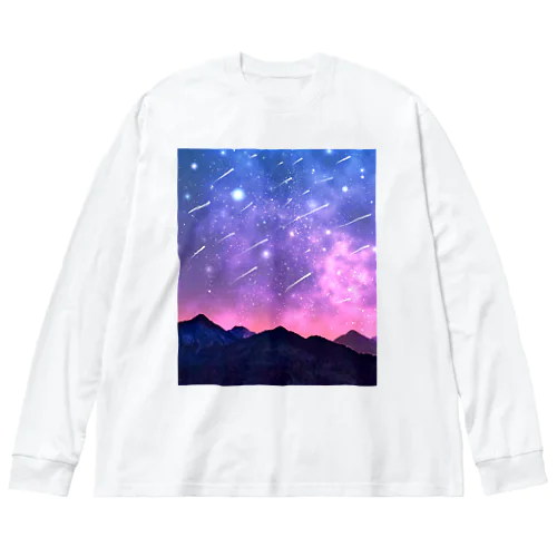 夕方の流れ星 ビッグシルエットロングスリーブTシャツ