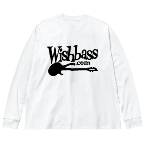 Wishbass Tee (Black Logo) ビッグシルエットロングスリーブTシャツ