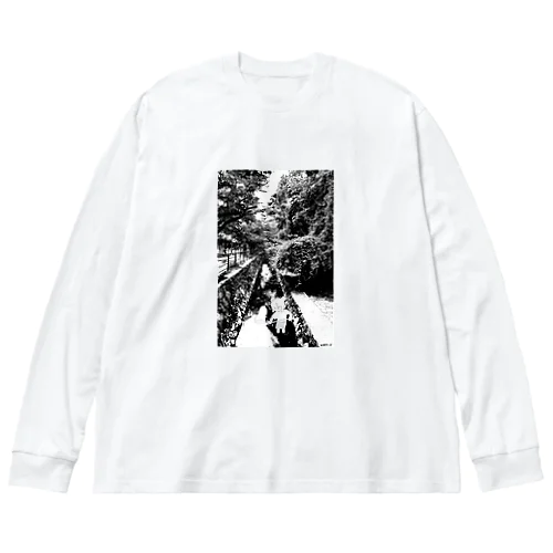 夏の川遊び Big Long Sleeve T-Shirt