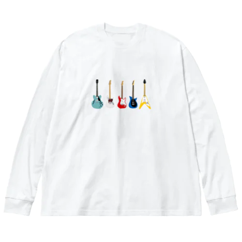 ギター5本（カラー） Big Long Sleeve T-Shirt