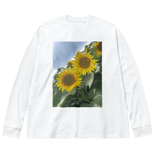 ひまわり Big Long Sleeve T-Shirt