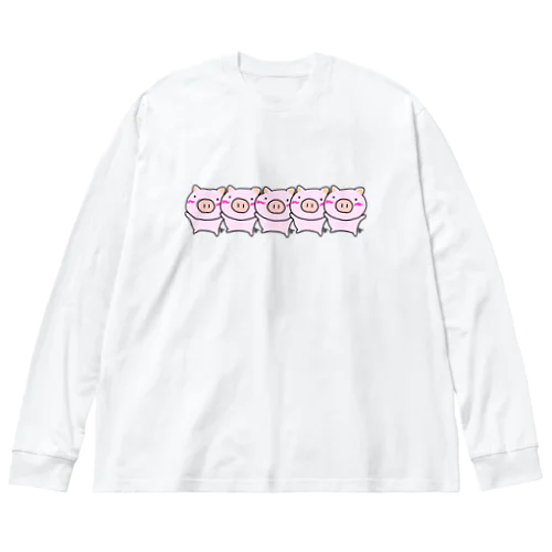 ぶたこのラインダンス(立) Big Long Sleeve T-Shirt