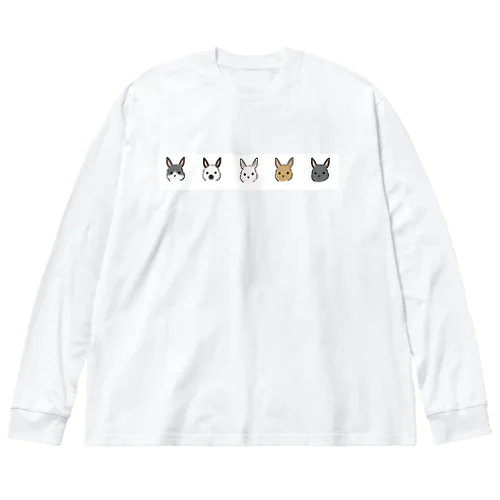 うさちゃんズ ビッグシルエットロングスリーブTシャツ