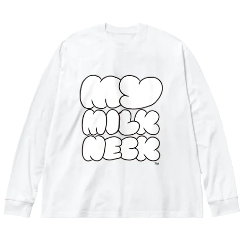 milk neck ビッグシルエットロングスリーブTシャツ