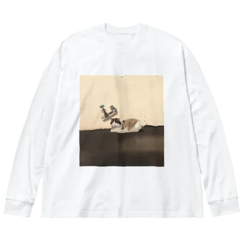 蛇口ねこ ビッグシルエットロングスリーブTシャツ