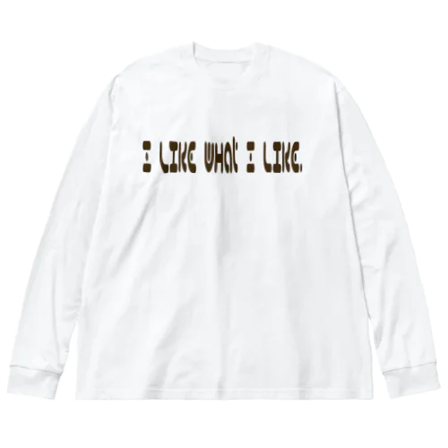 好きなものは好き！ 루즈핏 롱 슬리브 티셔츠