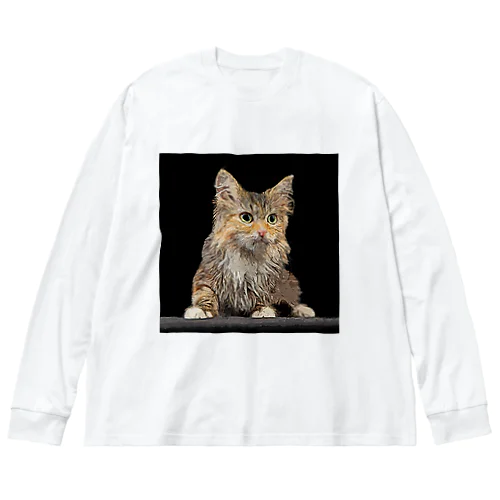 美しいシベリアキャットの子猫 Big Long Sleeve T-Shirt