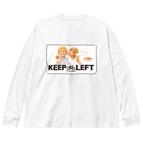 KEEP LEFT plenty's Big Long Sleeve T-Shirt