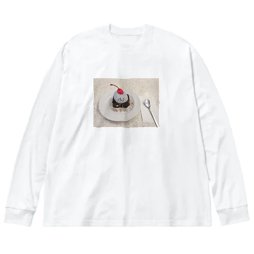 チョコミントアイス ビッグシルエットロングスリーブTシャツ