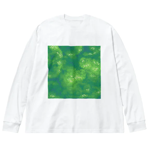 Misty green space🌿 ビッグシルエットロングスリーブTシャツ