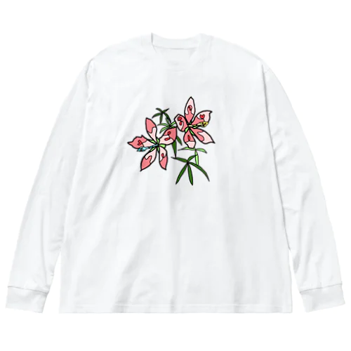 10/1 誕生花 「モミジアオイ」 ビッグシルエットロングスリーブTシャツ