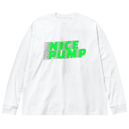 NICE PUMP LOGO  ビッグシルエットロングスリーブTシャツ