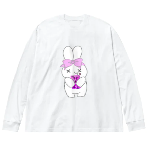 SAKEうさ　すとろんぐ ビッグシルエットロングスリーブTシャツ