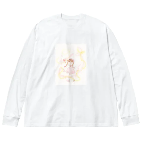 魔法少女ひゃくはな ビッグシルエットロングスリーブTシャツ