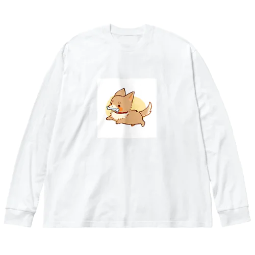 しばわん ビッグシルエットロングスリーブTシャツ